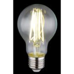 Bec LED din sticlă transparentă, ø: 60mm, I: 106mm, incl. 1x E27 LED 7W 230V, 806lm Sursă, 806lm Ieșire, 4000K - imagine 3
