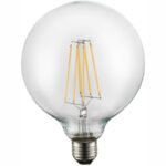 Bec LED, transparent, Ø125, H:175, 1xE27 LED 9W 230V, 1000lm, 3000K.