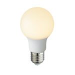 Bec LED, aluminiu, alb plastic, filamente AGL, 2 buc la pachet, Ø60, V:105, 2xE27 LED 9W 230V, 810lm, 3000K.