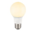Bec LED, aluminiu, plastic alb, AGL, Ø60, V:105, 1xE27 LED 9W 230V, 810lm, 3000K.