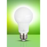 Bec LED, aluminiu, plastic alb, AGL, Ø60, V:105, 1xE27 LED 9W 230V, 810lm, 3000K. - imagine 4