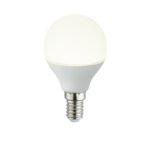 Bec LED, plastic alb, Ø45, H:79, 1xE14 ILLU 4,9W 230V, 470lm, 4000K.