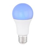Bec LED, plastic alb, RGB+alb, compatibil cu Google Assistant si Alexa, mob. aplicație, telecomandă, reglabil, schimbător și fixare a culorii, ø60 V:115, E27 RGBW LED 10W 230V, 850lm, schimbarea culorii luminii 2700-6500K - imagine 5