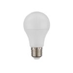 Bec LED, aluminiu, policarbonat alb, plastic alb, AGL, reglabil, telecomanda, schimbarea culorii luminii, fixare culoare, Ø60, V:115, 1xE27 RGBW 5W 230V, 470lm, 2700K.