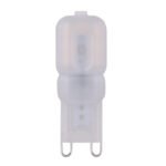 Bec LED, plastic satinat, plat, LxA: 16x48, 1xG9 LED 2W 230V, 180lm, 3000K.