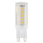 Bec LED, aluminiu, plastic transparent, policarbonat alb, Ø16, V:50, 1xG9 LED 3,5W 230V, 380lm, 4000K.