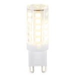 Bec LED, aluminiu, plastic transparent, policarbonat alb, Ø16, V:50, 1xG9 LED 3,5W 230V, 380lm, 4000K.