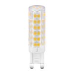 Bec LED, plastic alb, plastic transparent, Ø15 V:60, 1xG9 LED 4W 230V, 400lm, 3000K