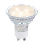 Bec LED, sticla satinata, Ø50, H:53, 1xGU10 LED 3W 230V, 250lm, 3000K.