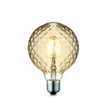Bec, sticla chihlimbar, sticla decorativa, reglabil, Ø 95, H: 140, 1xE27 LED 4W 230V, 380lm, 2700K