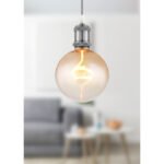 Bec LED decorativ din sticlă de chihlimbar, gradient clar, ø: 125mm, H: 164mm, incl. 1x E27 LED 4W 230V, 240lm sursă, 240lm ieșire, 1800K - imagine 2