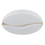 Plafonieră metal alb, plastic opal, lemn maro, mai multe niveluri prin comutator de perete, culorile pot fi fixate, funcție de memorie, ø: 390mm, H: 80mm, incl. LED 24W 230V, sursă 2790lm, ieșire 1850lm, CCT 3000/6000/4200K - imagine 3