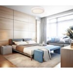 Plafonieră metal alb, plastic opal, inel cromat, cristale de plastic transparent, ø: 400mm, H: 80mm, incl. LED 24W 230V, sursă 2500lm, ieșire 1400lm, 4000K - imagine 2
