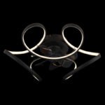 Ventilator de tavan metal negru mat, acril opal, plastic transparent, dimmable, mai multe niveluri prin comutator de perete, memorie, telecomandă, 25m², ø: 560mm, H: 210mm, incl. LED 30W 230V, 400-4000lm sursă, 220-2200lm ieșire, CCT 3000-6000K - imagine 3