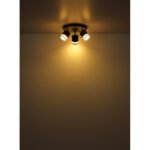 Plafoniera Spot metal negru mat, metal negru mat, plastic opal, ø: 300mm, H: 185mm, incl. 3x GX53 LED 7W 230V, 600lm sursă, 364lm ieșire, 3000K, incl. bec LED 10161 - imagine 4