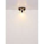 Plafoniera Spot metal negru mat, metal negru mat, plastic opal, ø: 300mm, H: 185mm, incl. 3x GX53 LED 7W 230V, 600lm sursă, 364lm ieșire, 3000K, incl. bec LED 10161 - imagine 5
