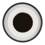 Plafoniera metal alb negru,acril alb,cristale acrilice,funcție cu memorie,lumină noapte,dimabil,telecomandă,culori fixabil,incl.2xAAA,D:500,H:80,LED 52W 230V, sursă 6240lm,ieșire 2600lm,CCT2700-6000 - imagine 4
