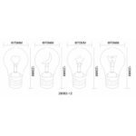 Lampă de masă metal auriu, plastic negru mat, sticlă transparentă, comutator cu buton, fără adaptor, USB-C/USB-C, LED interior cu motive: 3 x inimă, fluture, lună, stea fiecare, ø: 70mm, H: 120mm, incl. LED 2.5W 230V, sursă 20lm, ieșire 8lm, 3000K - imagine 6