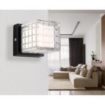 Lampă de masă metal negru mat, acrilic transparent, finisaj satinat, reglabilă, variator tactil continuu, USB-A 2.0 - USB-C, baterie inclusă CR18650 1800mAh 3.7V, LxlxH : 100x100x100mm, LED 2.5W 5V, sursa 243lm, iesire 206lm, CCT 2700/6500/4000K - imagine 2