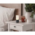 Lampa de masa metal negru mat, acrilic transparent, touch on/off, dimmerabil, variator tactil continuu, USB-A 2.0 - USB-C, baterie inclusa CR18650 1800mAh 3.7V, ø: 80mm, H : 190 mm, cu LED 2,5W 5V, sursă 243 lm, ieșire 185 lm, CCT 2700/6500/4000K - imagine 2