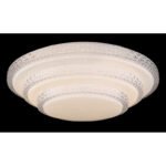Plafoniera metal alb, acril alb, Decor Sparkle, Google Assistant+Alexa, cu control vocal si APP, dimabil, telecomandă, funcția de memorie, culori fixabile, D: 495, H: 130, incl.1xLED 30W 230V, ieșire180- 2300lm, CCT 3000-6500K - imagine 5