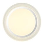 Plafonieră metal alb, cristale din plastic transparent, plastic opal sparkle, inel cromat, ø: 380mm, H: 70mm, incl. LED 24W 230V, sursă 2528lm, ieșire 1636lm, 4000K - imagine 4