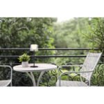 Veioză Mariam, Negru mat-transparent, LED 1.8W 3000K, Ø130mm, H340mm, IP44, Globo - imagine 3