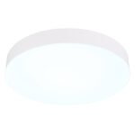 Plafonieră din plastic alb mat, plastic opal, comutator glisantă, comutator pas cu pas, culorile pot fi fixate, ø: 300mm, H: 45mm, incl. LED 24W 230V, sursă 2700lm, ieșire 2150lm, CCT 3000/4000/6500K - imagine 5