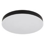 Plafonieră din plastic negru mat, plastic alb mat, plastic opal, comutator glisantă, comutator pas cu pas, culorile pot fi fixate, ø: 400mm, H: 45mm, incl. LED 36W 230V, sursă 4700lm, ieșire 3400lm, CCT 3000/4000/6500K - imagine 3
