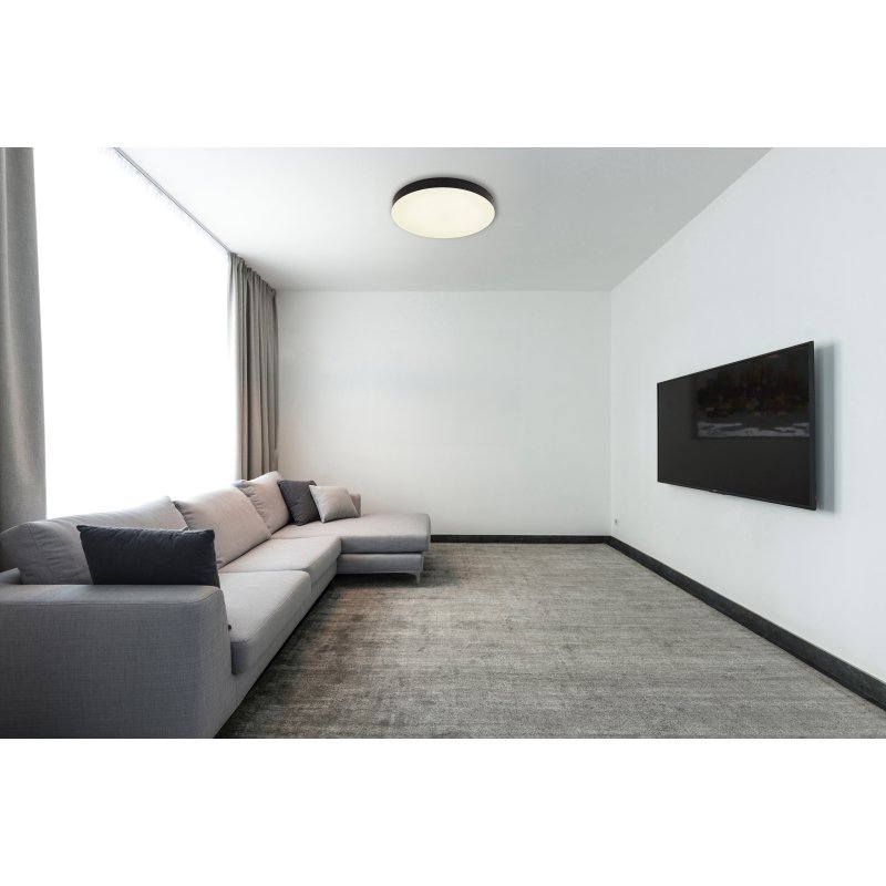 matthew-12384-36-g28543-6 Plafonieră Matthew, Negru mat, LED 36W 3000/4000/6500K, Ø400mm, Globo - imagine 1