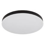 Plafonieră din plastic negru mat, plastic alb mat, plastic opal, comutator glisantă, comutator pas cu pas, culorile pot fi fixate, ø: 500mm, H: 45mm, incl. LED 50W 230V, sursă 6000lm, ieșire 4500lm, CCT 3000/4000/6500K - imagine 3