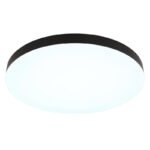 Plafonieră din plastic negru mat, plastic alb mat, plastic opal, comutator glisantă, comutator pas cu pas, culorile pot fi fixate, ø: 500mm, H: 45mm, incl. LED 50W 230V, sursă 6000lm, ieșire 4500lm, CCT 3000/4000/6500K - imagine 5