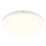 Plafoniera plastic alb mat, plastic opal, ø: 300mm, H: 50mm, incl. LED 18W 230V, sursa 2000lm, iesire 1080lm, 4000K