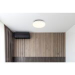 Plafoniera plastic alb mat, plastic opal, ø: 300mm, H: 50mm, incl. LED 18W 230V, sursa 2000lm, iesire 1080lm, 4000K