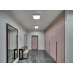 Plafoniera LED plastic alb mat, plastic opal, LxLxH: 220x220x50mm, incl. LED 12W 230V, sursa 1430lm, iesire 780lm, 4000K.