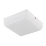 Plafoniera LED plastic alb mat, plastic opal, LxLxA: 120x120x45mm, incl LED 8W 230V, sursa 870lm, iesire 600lm, 4000K.