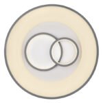 Plafoniera metal alb gri ,acril, funcție memorie, night light, dimabil, telecomandă, culori fixabile, D: 480, H: 100, incl.1xLED 50W 230V, sursă 200-6900lmlm, ieșire80-2000lm, CCT 3.000-4500-6.500K - imagine 4