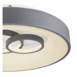 Plafoniera metal alb gri ,acril, funcție memorie, night light, dimabil, telecomandă, culori fixabile, D: 480, H: 100, incl.1xLED 50W 230V, sursă 200-6900lmlm, ieșire80-2000lm, CCT 3.000-4500-6.500K - imagine 5