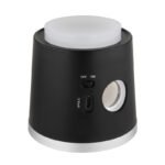 Lampă de masă plastic/aluminiu negru mat, tactil on/off, variator tactil continuu, funcție de memorie, USB-A 2.0 - USB-C, baterie inclusa CR18650 1500mAh 3.7V, LxlxH:157x138x446mm, LED 6W 230V, sursă 57-450lm, ieșire 12-230lm, CCT3000/4000/ 6500K - imagine 4