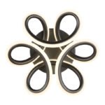 Plafonieră metal antracit mat, aluminiu antracit mat, silicon opal, mai multe niveluri prin comutator de perete, culorile pot fi fixate, funcție de memorie, ø: 260mm, H: 100mm, incl. LED 24W 230V, sursă 3000lm, ieșire 1400lm, CCT 2700/4000/6000K - imagine 4