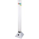 Lampă de podea, plastic gri și transparent, cablu PVC negru, cu comutator pe cablu, schimbare de culoare RGB, inclusiv 5 pești, volum apă 3,5L, Ø:80 V:900mm, lungime cablu 1800mm, inclusiv 12xRGB LED 0,06W 230V, 4lm ieșire - imagine 3