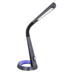 Lampa de birou, plastic negru, brat flexo, încărcător USB, lumina de noapte cu RGB, 4000/6500/3000K, reglarea intensității luminoase, variator de culoare, culoari fixabil, touch on / off, xlxh: 343x183x640, inclusiv 1xLED 8W, sursa 460lm,230V. - imagine 7