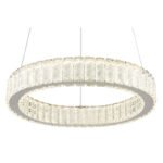 Lampă de suspendare din metal cromat, cristale K5 transparente, reglabil, culorile pot fi fixate, funcție de memorie, lumină de noapte, telecomandă,  ø: 500mm, I: 1200mm, LED 50W 230V, ieșire 521-2995lm, CCT 2700-6000K - imagine 4