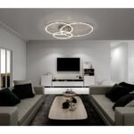 plafoniera, metal nichel mat, aluminiu, Acryl alb alb, LxBxH:710x550x100, inkl. 1xLED 40W 230V, 4610lm Source, 1770lm Output, 3000K - imagine 2