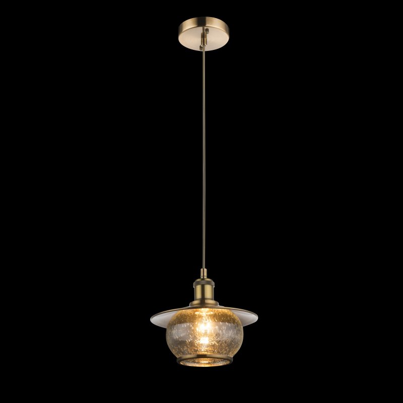 nevis-69030-g20927 Suspensie bronz, sticlă bule de aer, D: 220, H: 1200, excl 1xE27 60W 230V - imagine 1