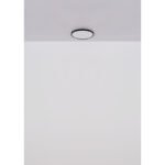 Plafonieră din plastic negru mat, plastic opal, luminează și în sus "back light", ø: 300mm, H: 35mm, incl. LED 20W 230V, sursă 1700lm, ieșire 1000lm, 4000K - imagine 5