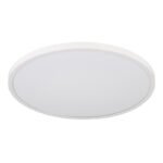 Plafonieră plastic alb mat, plastic opal, de asemenea, strălucește în sus "lumina de fundal", ø: 300mm, H: 35mm, incl. LED 20W 230V, sursă 2400lm, ieșire 1000lm, 4000K - imagine 3