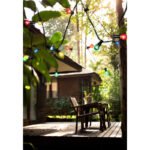 Lanț luminos LED, plastic negru, color, lungime cablu 3000 mm, distanță între LED-uri 500 mm, IP44, Lungime: 4500 mm, inclusiv 10xLED 4.2W 230V. - imagine 3