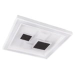 Plafoniera metal alb, acril, funcție memorie, dimabil, telecomandă, culori fixabile , LxWxH: 480x480x70, incl.1xLED 50W 230V, sursă 100-3300lm, 3.000-6.000 CCT - imagine 3