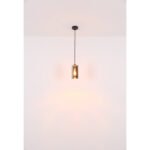 Lampă cu suspensie metal negru mat, sticlă fumurie, cablu PVC negru, ø: 110mm, I: 1200mm, fără 1x E27 25W 230V - imagine 5